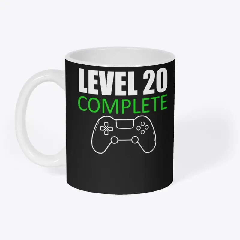 Level 20 Complete 20th Birthday Gift