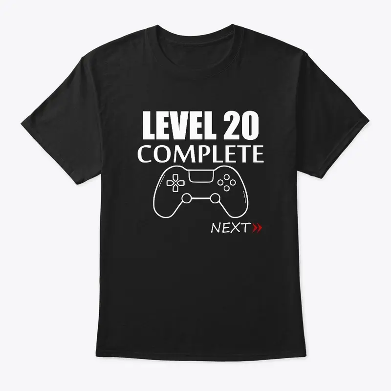 Level 20 Complete 20th Birthday Gift 20