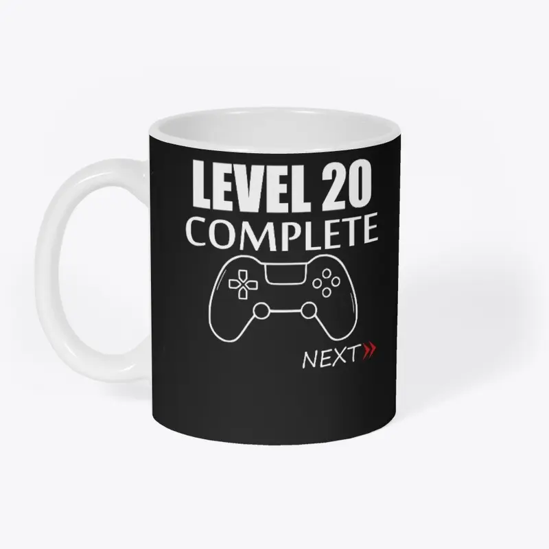 Level 20 Complete 20th Birthday Gift 20