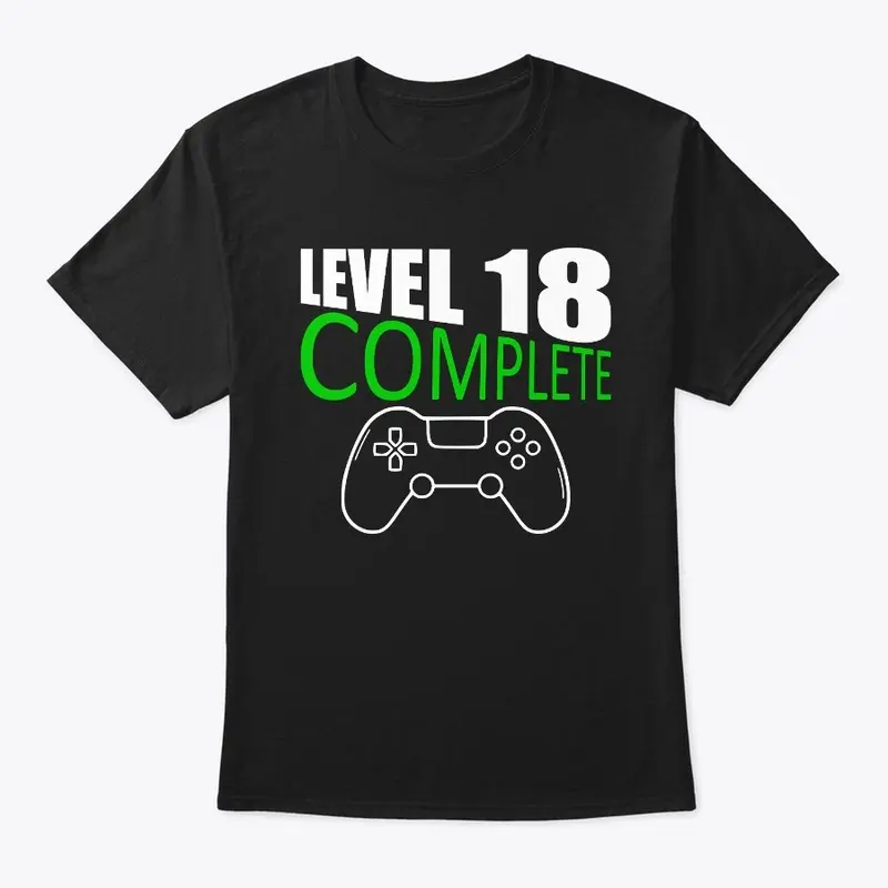 Level 18 Complete 18th Birthday Gift